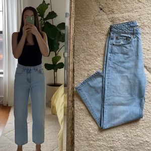 Topshop Hi-rise Cropped Jeans